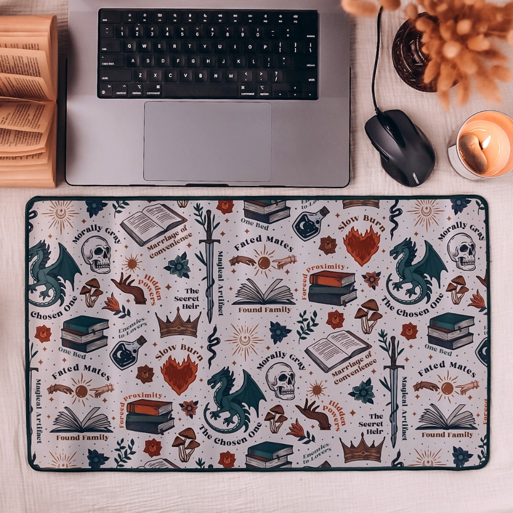 Fantasy Lover Bookish Box Desk Mat